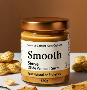 Crema de Cacauet Natural - Sense Oli de Palma ni Sucre