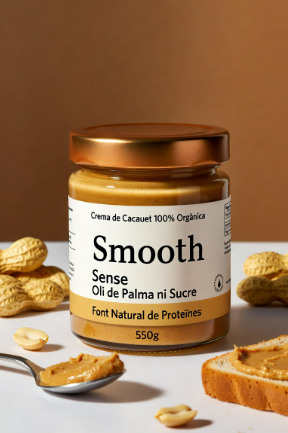 Crema de Cacauet Natural - Sense Oli de Palma ni Sucre